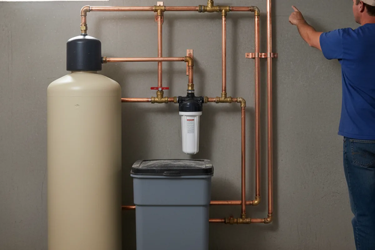 Whole-house water treatment system installed in Blanchard